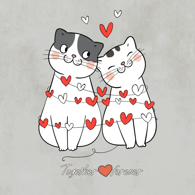 Άλμπουμ LoveCats «Together forever» 20×20 — σχεδίασέ το online 2