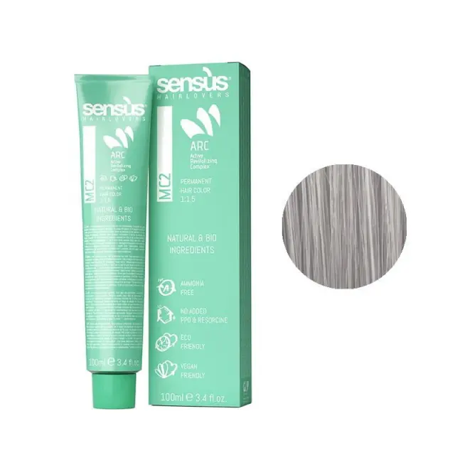 Sensus MC2 Permanent Hair Color 11.1 Ultra Platinum Ash Blonde 100ml - (μόνιμη βαφή χωρίς αμμωνία κατάξανθο πλατινέ σαντρέ)