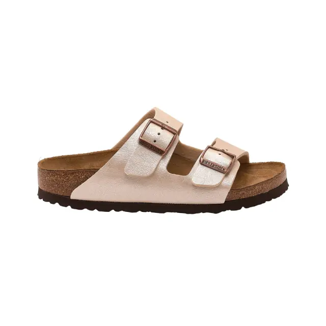 Birkenstock Πέδιλα Γυναικείο Birko-Flor(ανθεκτικό υλικό της Birkenstock-επιτρέπει την επαφή με το νερό) Μπεζ BIR/ARIZONA GRACEFUL 1009921 P/WHITE