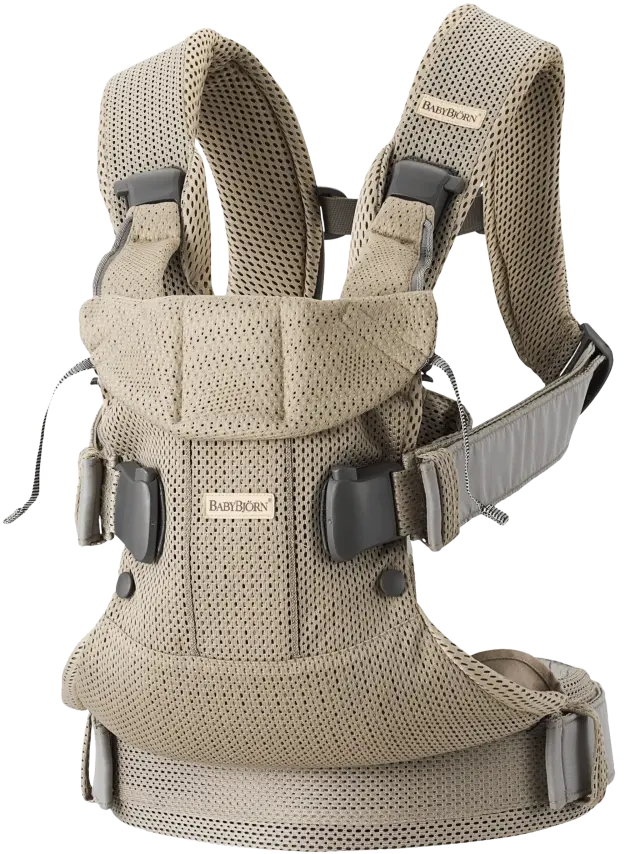 BabyBjörn Μάρσιπος One 3D Mesh, Grey beige - 1408-098002E1