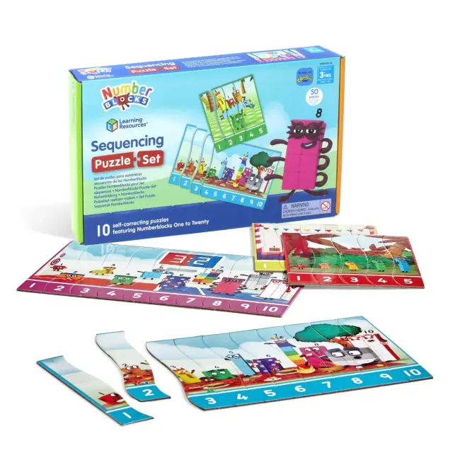 Learning Resources Numberblocks Αριθμοκυβάκια Παζλ Αλληλουχίας Αριθμών για 3+ ετών HM 95403-UK