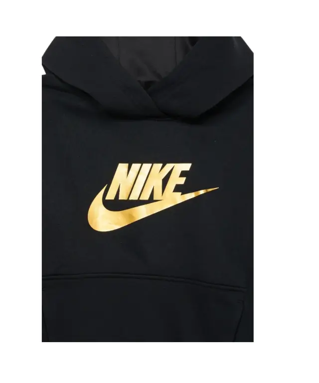 Nike - Παιδική Μπλούζα Φούτερ Club HBR PO 86G703-013 Μαύρο - 7 ετών 3
