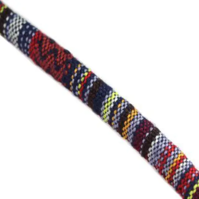 Fabric Cord Ø7mm - Violet and Navy Blue ~2.8m