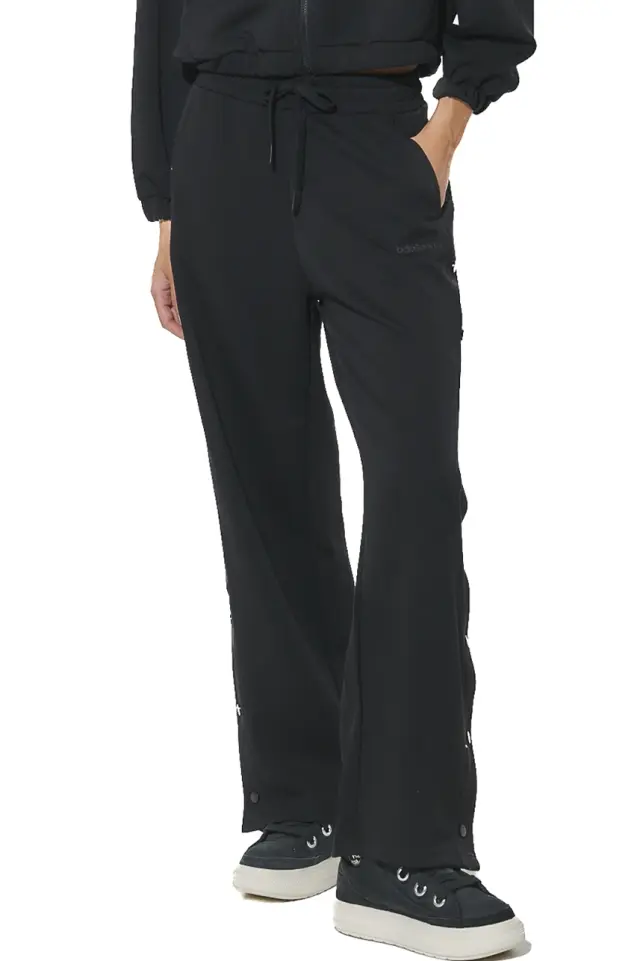 Body Action Wide Leg Trousers Black 021633-01-BLACK - XL