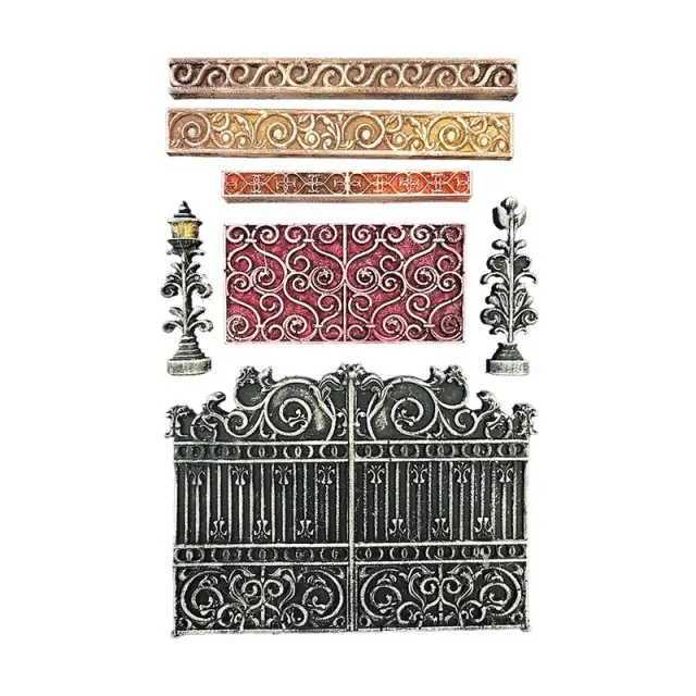 Καλούπι σιλικόνης A5, 15×21cm, Stamperia, Iron Gate 2