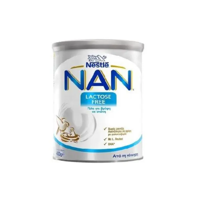 Nestle Nan Lactose Free 0m+ Γάλα σε Σκόνη για Βρέφη με Δυσανεξία στην Λακτόζη, 400gr