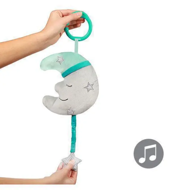 BabyOno Μαλακό βρεφικό παιχνίδι με μουσική HAPPY MOON 2