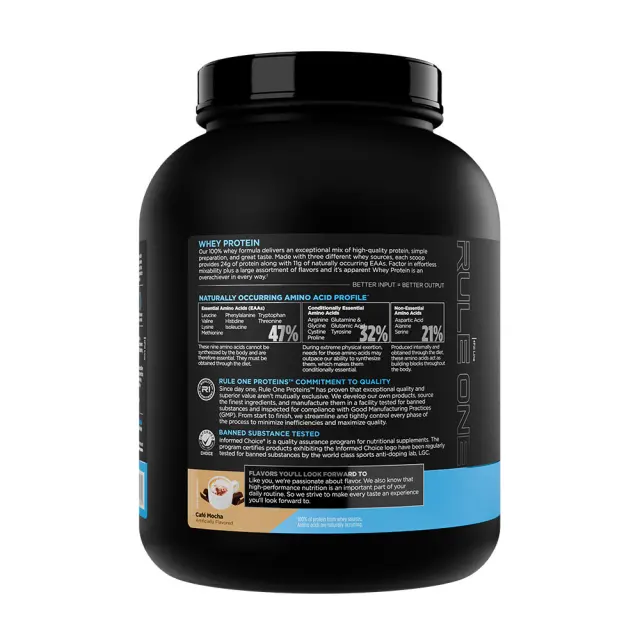 Rule1 Whey Protein Café Mocha, 5 lbs 3