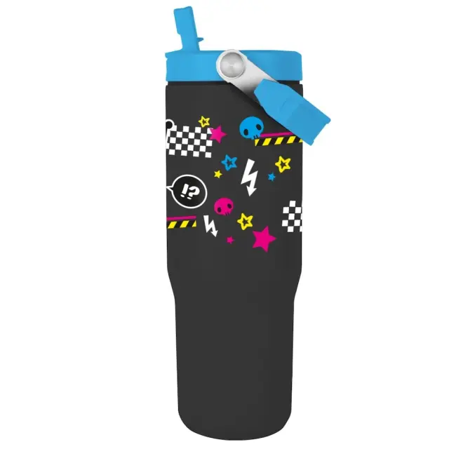 Θερμός Ποτήρι με καλαμάκι Kuromi: Xl Travel Mug With Handle 900ml MDB2404237 2