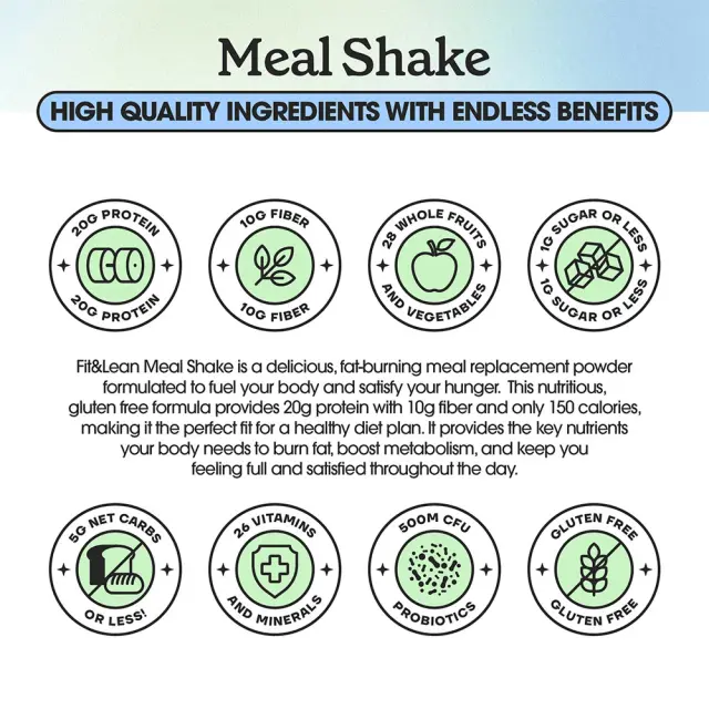 Fit & Lean Meal Shake Coffee Crumb Cake, 10 Servings 3