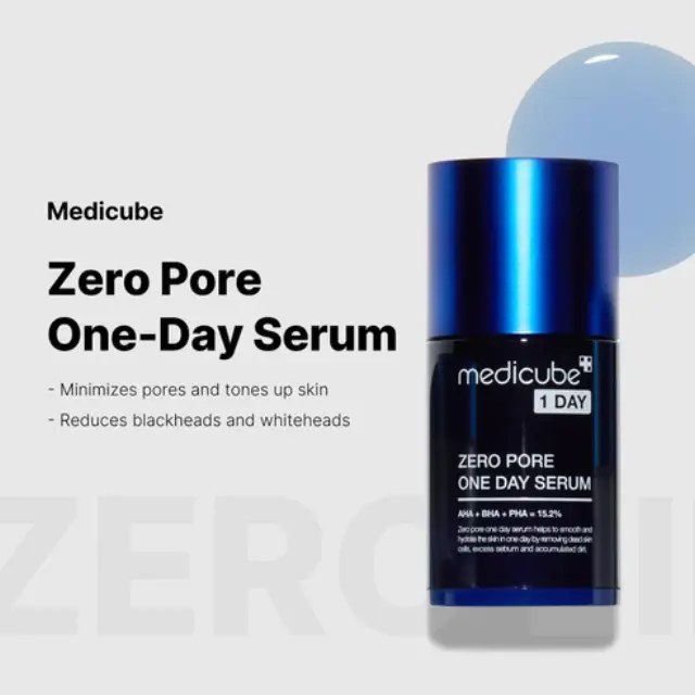 Medicube Zero Pore One Day Serum Απολεπιστικός Ορός Προσώπου για Πόρους, Μαύρα Στίγματα και Ανομοιόμορφη Υφή, 30ml 2