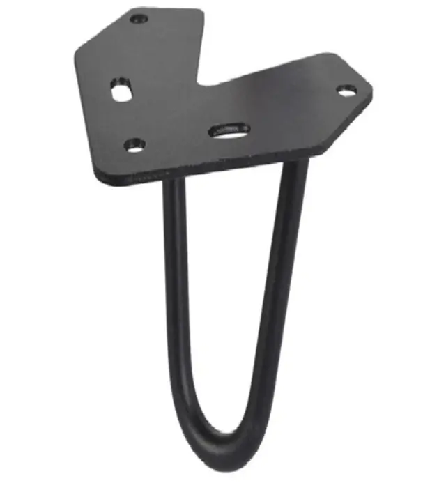 ΠΟΔΙ ΤΡΑΠΕΖΙΟΥ ΜΕΤΑΛΛΙΚΟ FINETTO HAIRPIN 2-ROD 203MM Μαύρο