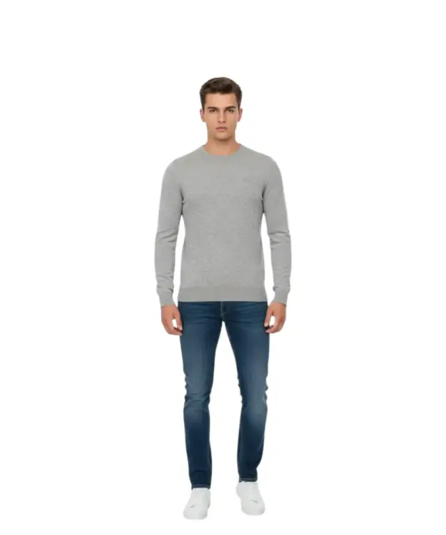 Cavalli Class - Ανδρικό Πουλόβερ Crewneck TXM60AMAC01-05001 Γκρι