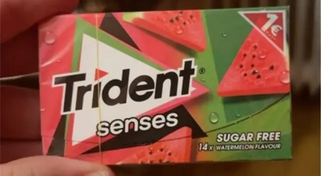 Trident Senses Καρπούζι Χωρίς Ζάχαρη 27gr 1 τμχ
