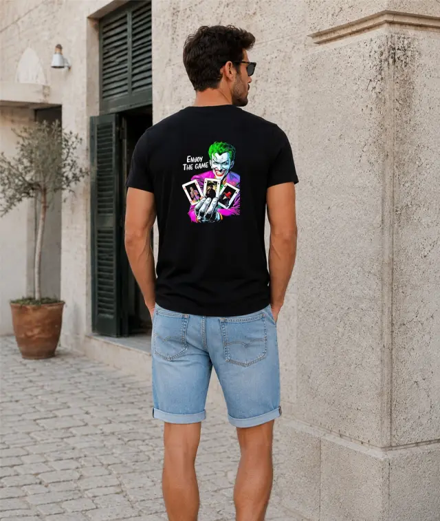 T-shirt Noshame® Μαύρο με τύπωμα - 162612 - XXL