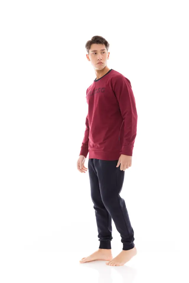 WN-M117 - Bordo - MENS HOMEWEAR ULISSE LOGO 2