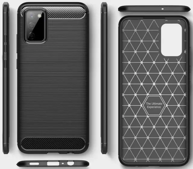 Tech-Protect® Carbon TPU Προστατευτική Θήκη Σιλικόνης για Samsung Galaxy A02s - Black 2