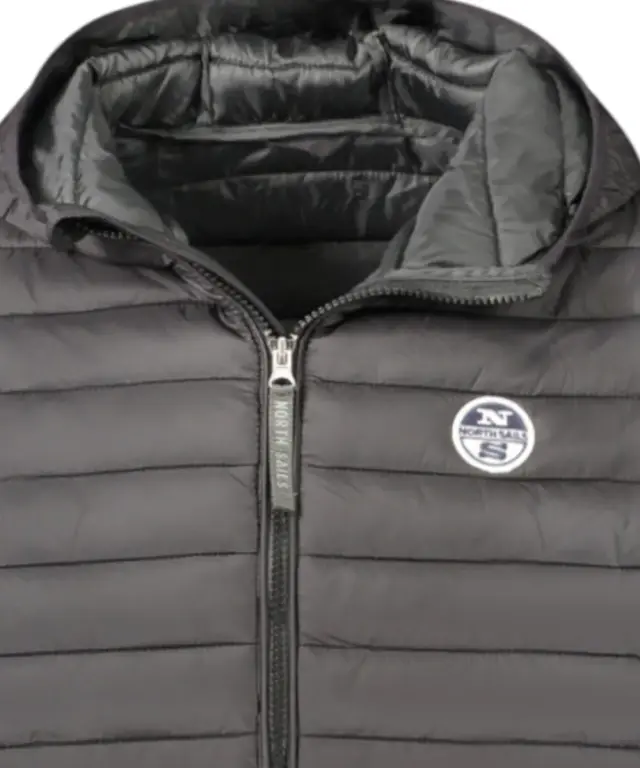 North Sails- Ανδρικό Μπουφάν Bomber Regular Fit 901070-000-0999 Μαύρο 3