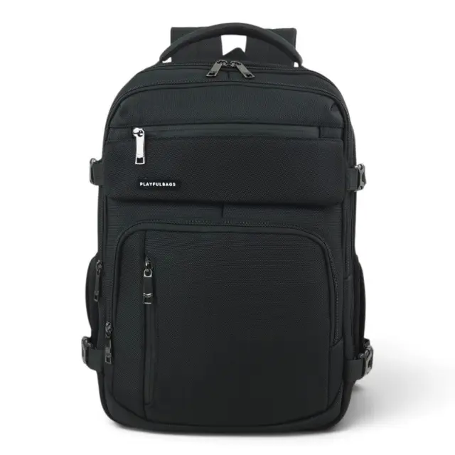 Επαγγελματικό Σακίδιο Πλάτης PLAYFULBAGS PS260-01 45x31x15cm 21L Laptop 15,6" Μαύρο