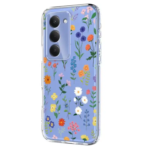 Flowers Pattern Θήκη για Redmi 15-Clear Daisy OEM 2