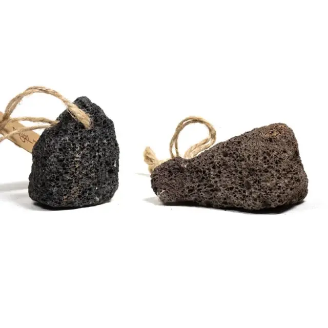 Μαύρη Φυσική Πέτρα από Ηφαιστειακή Λάβα – Lava Scrub Stone 8,5 cm 2