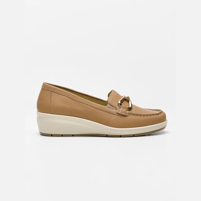 Imac Μοκασίνια-Loafers Γυναικείο δέρμα Μπεζ IMA/755220 CAMEL