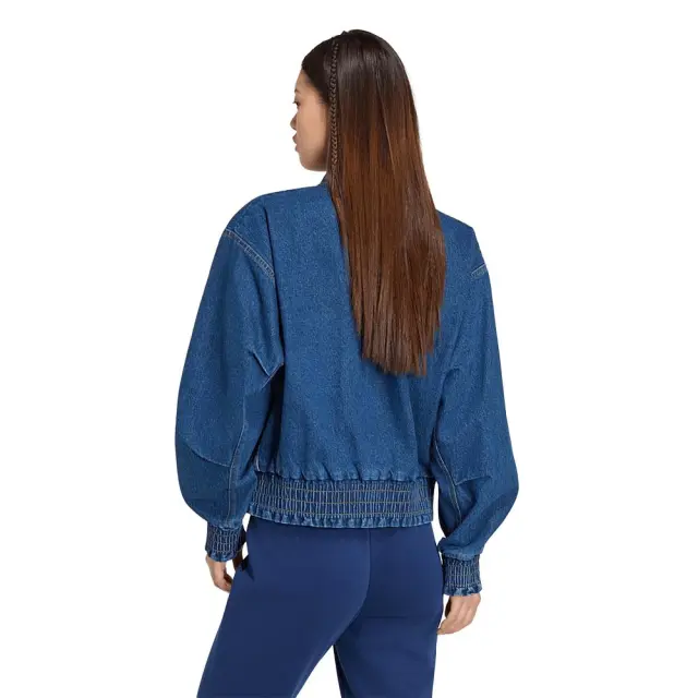 adidas Sportswear Women's Stadium Denim Washed Jacket Μπλε KV0624 (adidas Sportswear) - Small 2