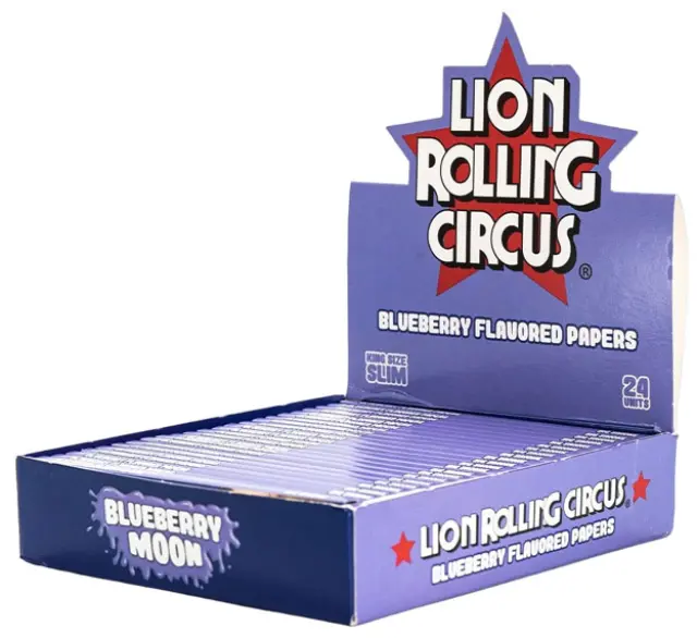 Lion Rolling Circus Χαρτάκια 32φ. King Size - Βατόμουρο (Blueberry Moon) 2