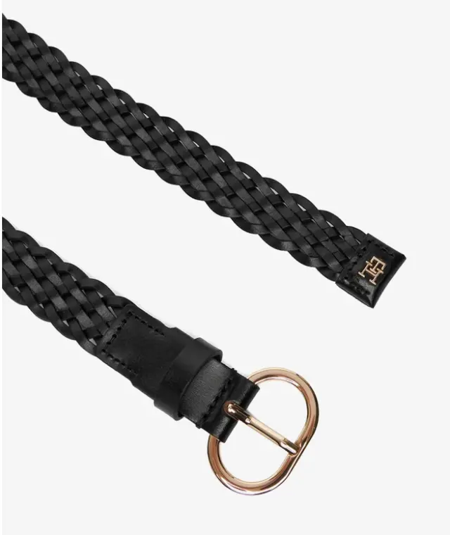 Γυναικεία Δερμάτινη Ζώνη Tommy Hilfiger 2.5cm AW0AW18111-BDS Μαύρη Μαύρο - 85 2