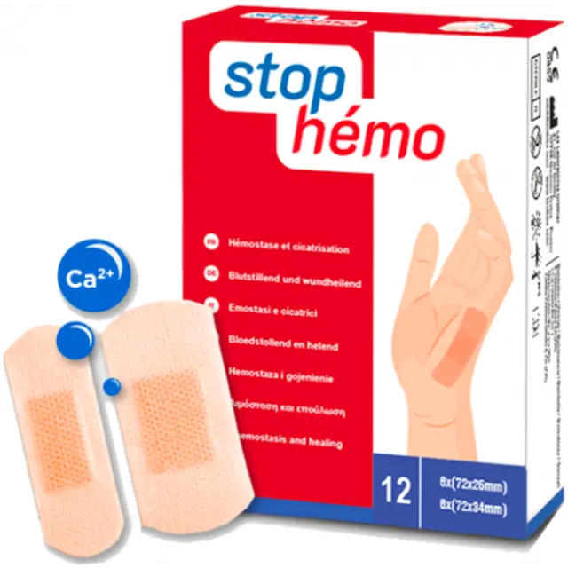 Cimifar Αποστειρωμένα Αυτοκόλλητα Επιθέματα Stop Hemo 12τμχ 3