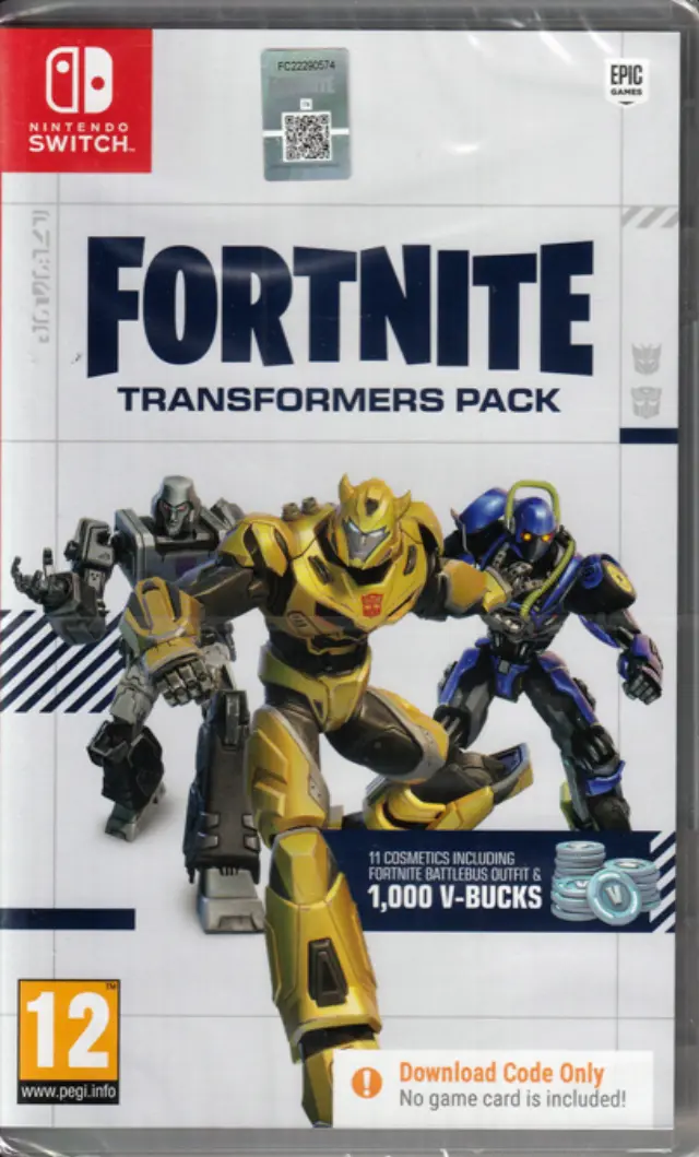 Fortnite: Transformers Pack (Code in a box- Nintendo Switch