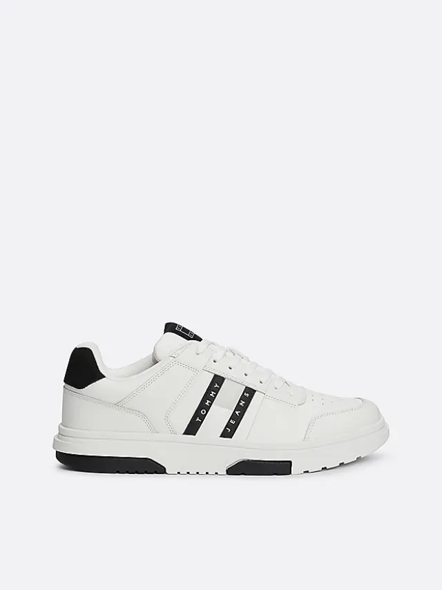 Tommy Hilfiger - Ανδρικά Sneakers The Brooklyn Leather EM0EM01521-0GJ Λευκό