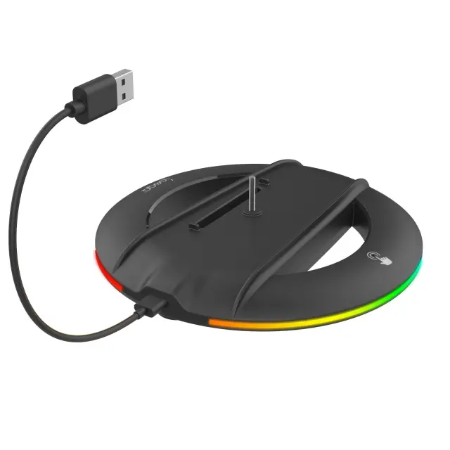 iPega P5S025SH Vertical Stand with RGB for PS5 Slim/PS5 Pro Black 2