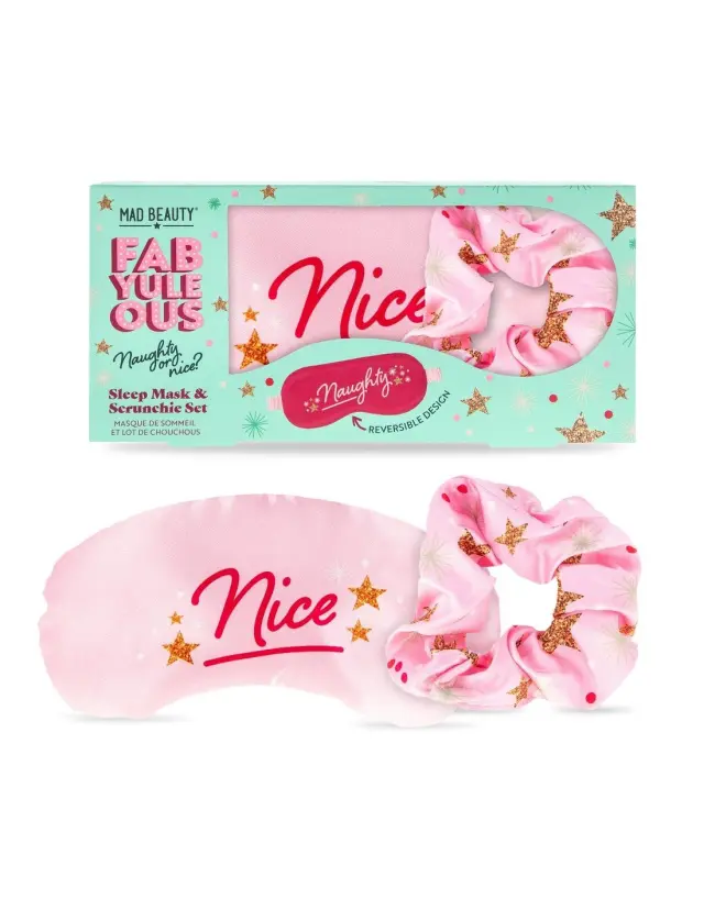 MAD BEAUTY FABYULEOUS SLEEP MASK AND SCRUNCHIE SET 2