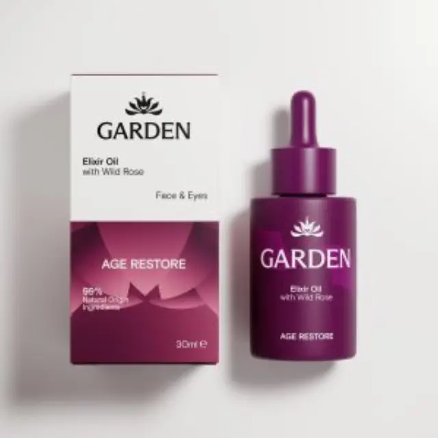 Garden Age Restore Elixir Oil Ελιξίριο για Θρέψη & Αναδόμηση για Πρόσωπο & Μάτια, 30ml 2