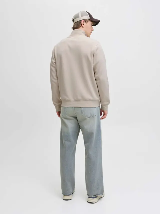 JJESOHO SWEAT QUARTER ZIP HN NOOS Moonbeam 2