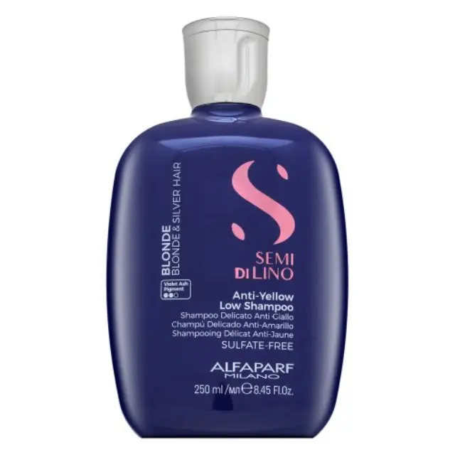 Alfaparf Milano Semi Di Lino Blonde Intense Anti-Yellow Low Shampoo neutralising shampoo for blond hair 250 ml