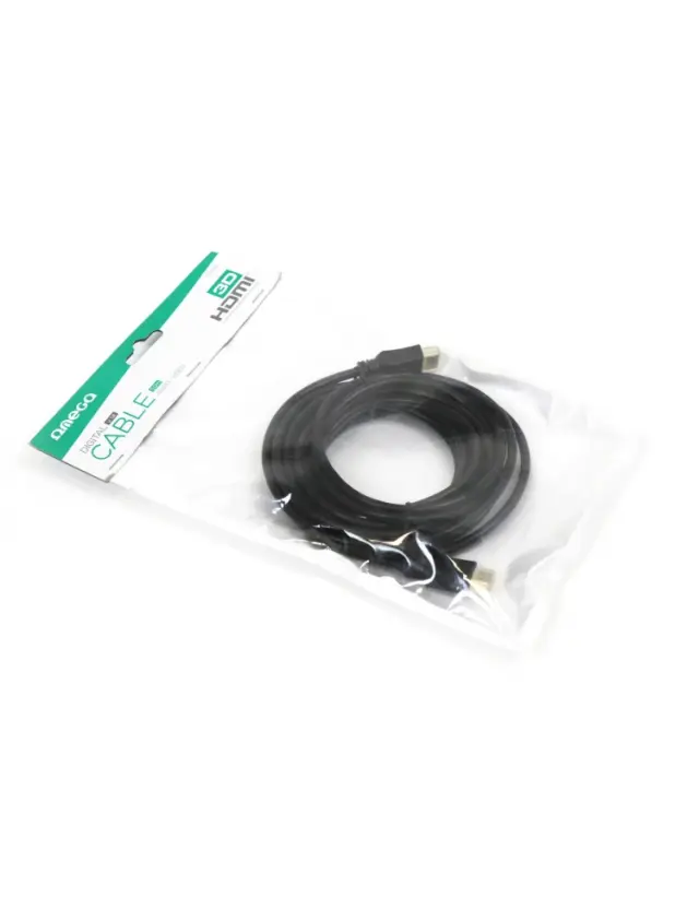 OMEGA ΚΑΛΩΔΙΟ HDMI v.1.4 1.5M bulk ΜΑΥΡΟ [41548]