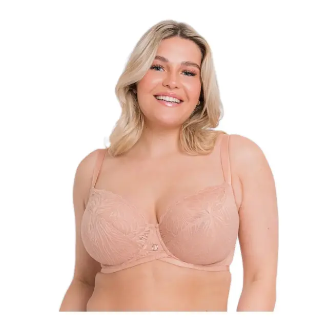 Curvy Kate Γυναικείο Σουτιέν Μεγάλα Μεγέθη Lace Daze Balcony, Χρώμα Latte