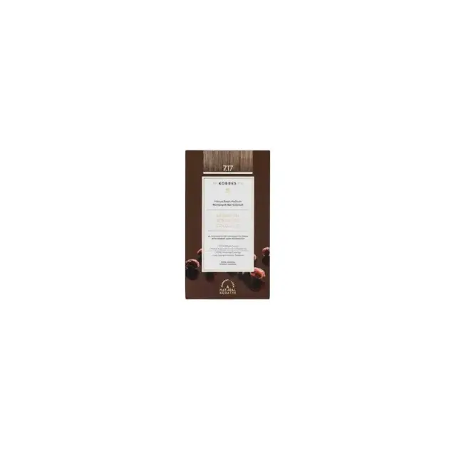 Korres Argan Oil Advanced Colorant Βαφή Μαλλιών Χωρίς Αμμωνία 7.17 Ξανθό Μπεζ 50ml
