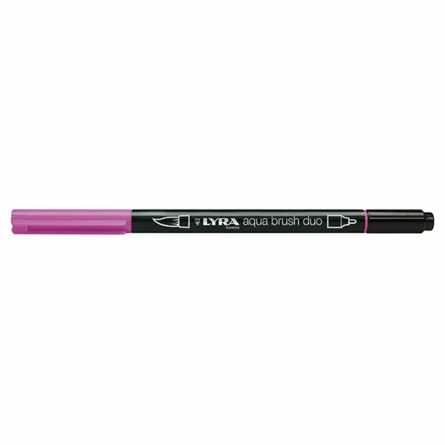 Μαρκαδόρος Πινέλο Lyra Aqua Brush Duo Purple Pink/ 6520028 (Lyra)
