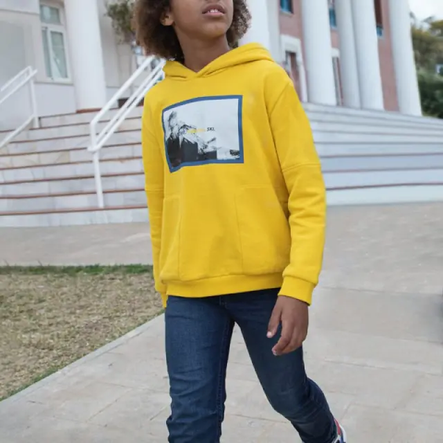 Junior 10 έως 18 ετών Παντελόνι τζιν jogger Better Cotton τζιν σκούρο - 16Ε