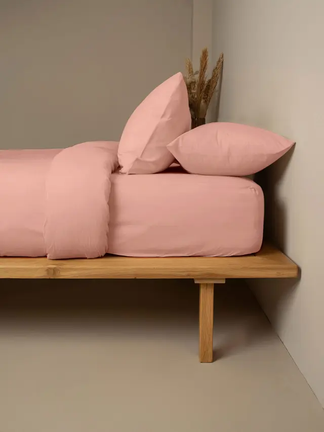 Σετ Σεντόνια Cotton Feelings 116 Light Pink Διπλό (200x270) Sunshine 2