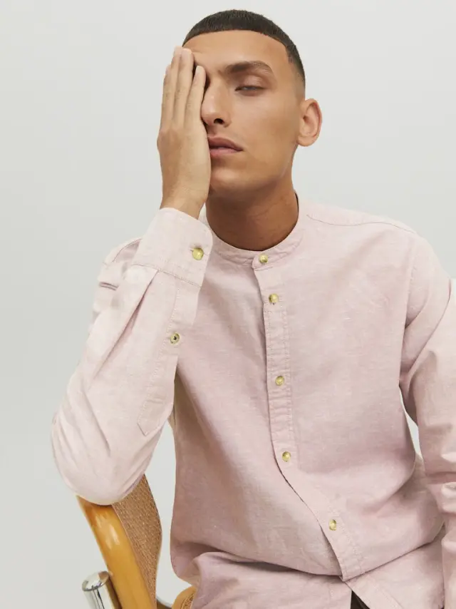 JJESUMMER BAND SHIRT L/S S22 NOOS Deauville Mauve