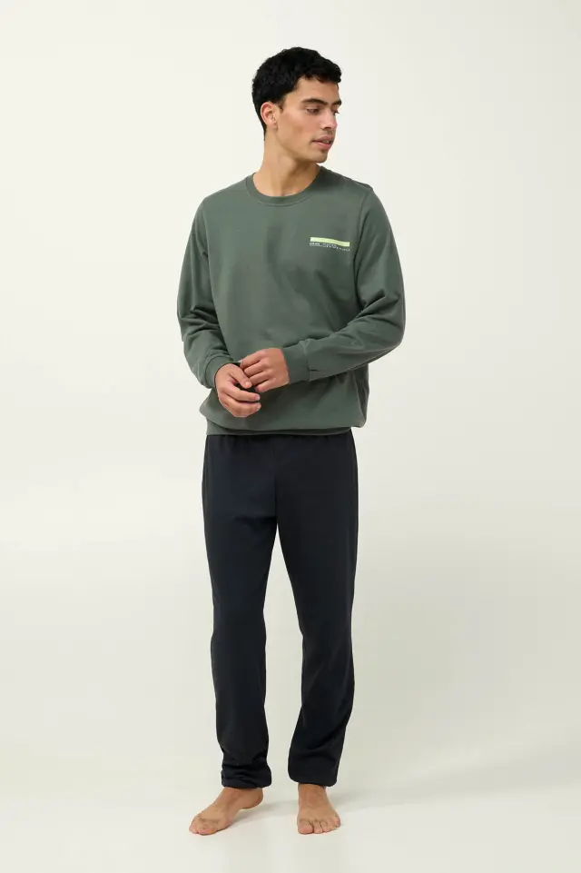 Ανδρική Φόρμα Βαμβακερή Φούτερ Vamp 23720 GREEN DUCK