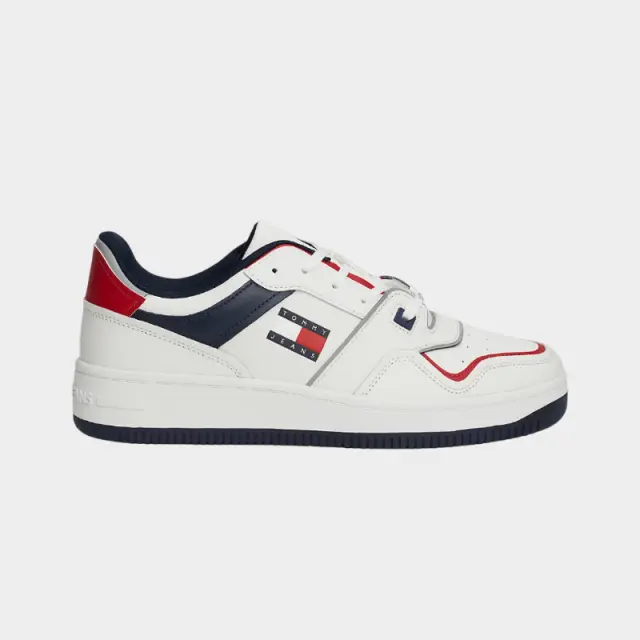 Tommy Hilfiger - Ανδρικά Sneakers Retro Basket EM0EM01463-XLC Λευκό - 46