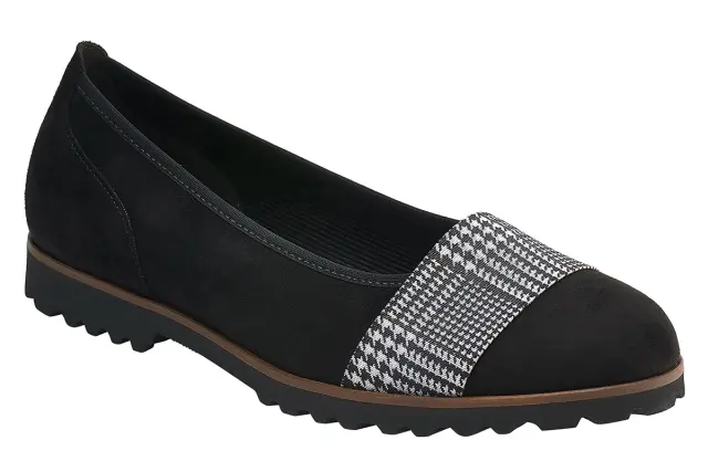 Gabor Μπαλαρίνες Γυναικείο microvelour Μαύρο GAB/54106 40-SCHWARZ COMB - 36 2