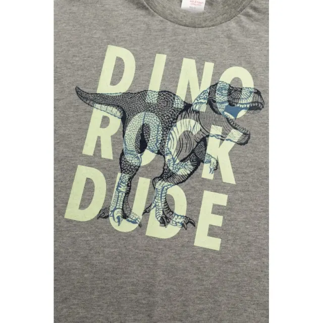 Πυτζάμα Παιδική Χειμερινή Minerva Dino Rock Γκρι No14 62063-023 3