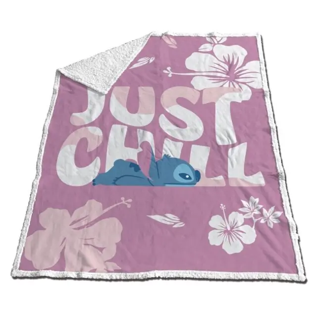 Κουβέρτα Stitch Just Chill Sherpa Blanket 130*170cm AYM-087STITCH-SP