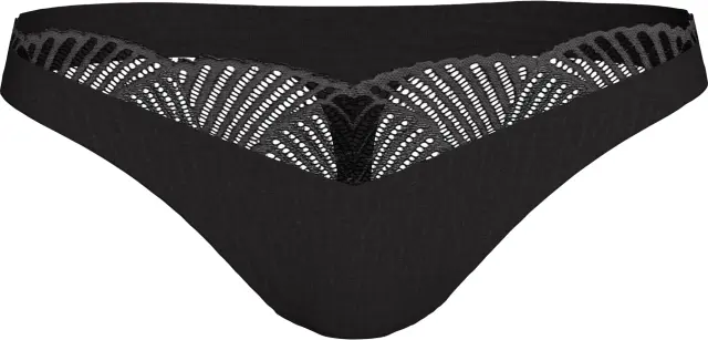 Calvin Klein Γυναικείο String Perfectly Fit Lace, Χρώμα Μαύρο